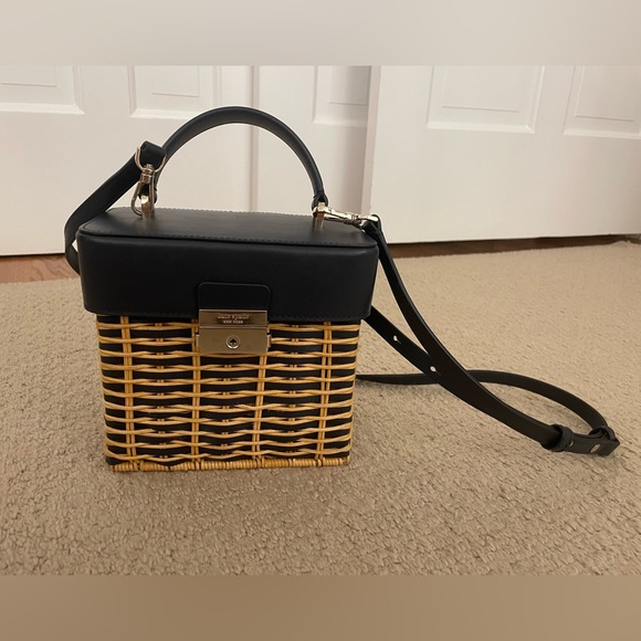Kate Spade wicker and leather mini bag/ crossbody